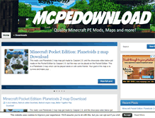 Tablet Screenshot of mcpedownload.com
